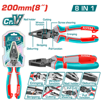 TOTAL 8-in-1 Multi-function combination pliers (THTMF186)