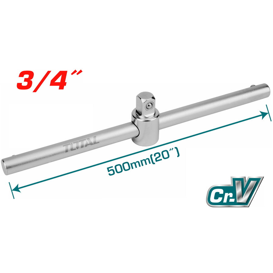 1/4″ Sliding T-Box Handle 500mm by Total (THTSTB34201) 1/4″ Sliding T-Box Handle 500mm by Total (THTSTB34201)