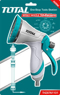 Total Metal Nozzle Water Sprayer with 10 Spray Modes (THZATN1101)