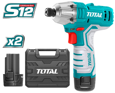 TOTAL Lithium-Ion cordless impact driver 12 V