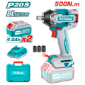 TOTAL Lithium-Ion impact wrench 500N.m (TIWLI2050)