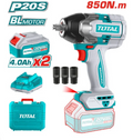 TOTAL IMPACT WRENCH Li – ion 20V / 4Ah / 850Nm (TIWLI2085)