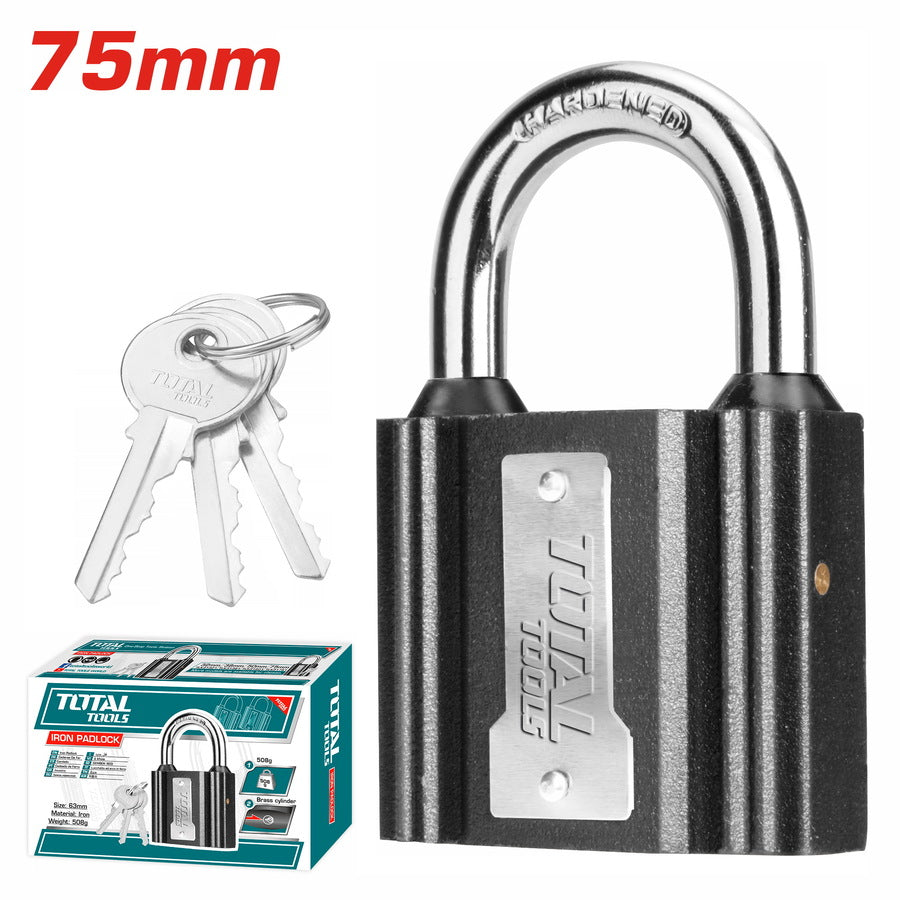 TOTAL 75mm Iron Padlock (TLK31751) – Strong Protection TOTAL 75mm Iron Padlock (TLK31751) – Strong Protection