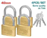 TOTAL Brass Padlock Set (4 Locks) with Master Key – Unified Security TOTAL Brass Padlock Set (4 Locks) with Master Key – Unified Security
