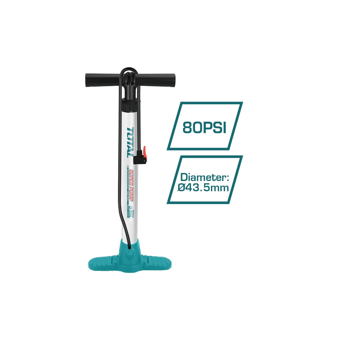 TOTAL Manual Hand Pump 80 PSI – Easy to Use TOTAL Manual Hand Pump 80 PSI – Easy to Use