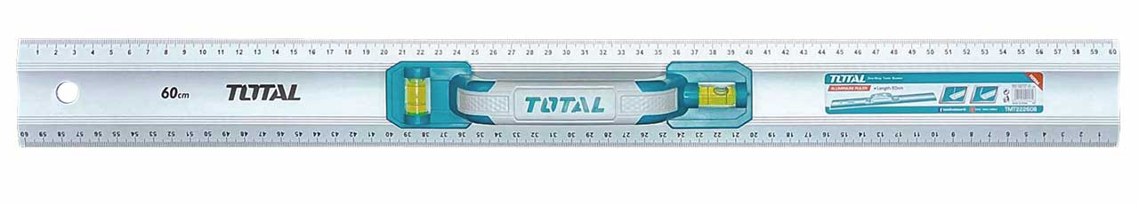 TOTAL Aluminum Ruler (TMT222606) – High Precision & Durability TOTAL Aluminum Ruler (TMT222606) – High Precision & Durability