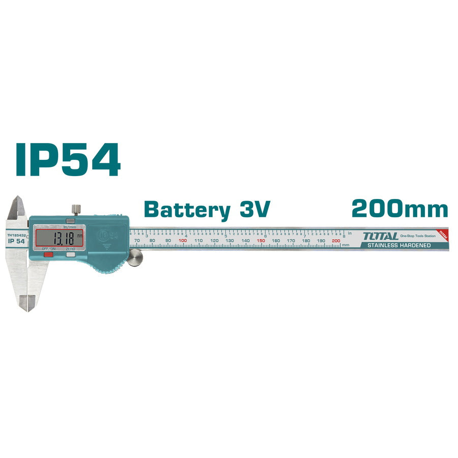 TOTAL Digital Caliper 200MM (TMT322006) – Superior Accuracy TOTAL Digital Caliper 200MM (TMT322006) – Superior Accuracy
