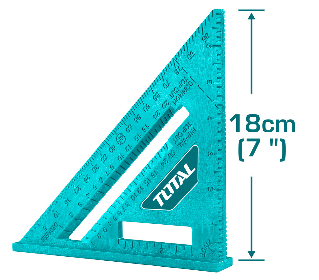 Total TMT61201 18cm | 7-inch Measuring Square – Precision & Durability Total TMT61201 18cm | 7-inch Measuring Square – Precision & Durability