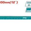 مسطرة قياس معدنية 30 سم من توتال (TMT633002) – دقة وجودة عالية