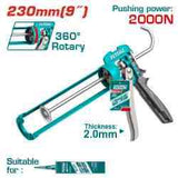 TOTAL 9-Inch Heavy-Duty Rotating Caulking Gun - THT8609