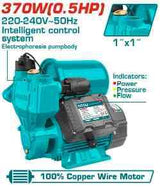 TOTAL 0.5HP Intelligent Self-Priming Water Pump with 2L Tank - TWP113706