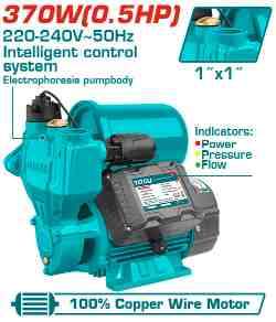 TOTAL 0.5HP Intelligent Self-Priming Water Pump with 2L Tank - TWP113706