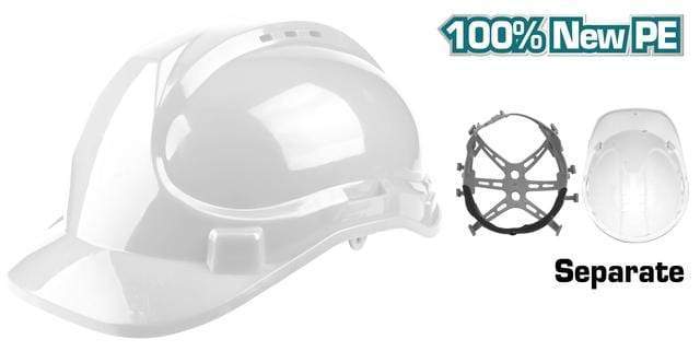 TOTAL Safety Helmet TSP2602 White, Lightweight 380g TOTAL Safety Helmet TSP2602 White, Lightweight 380g