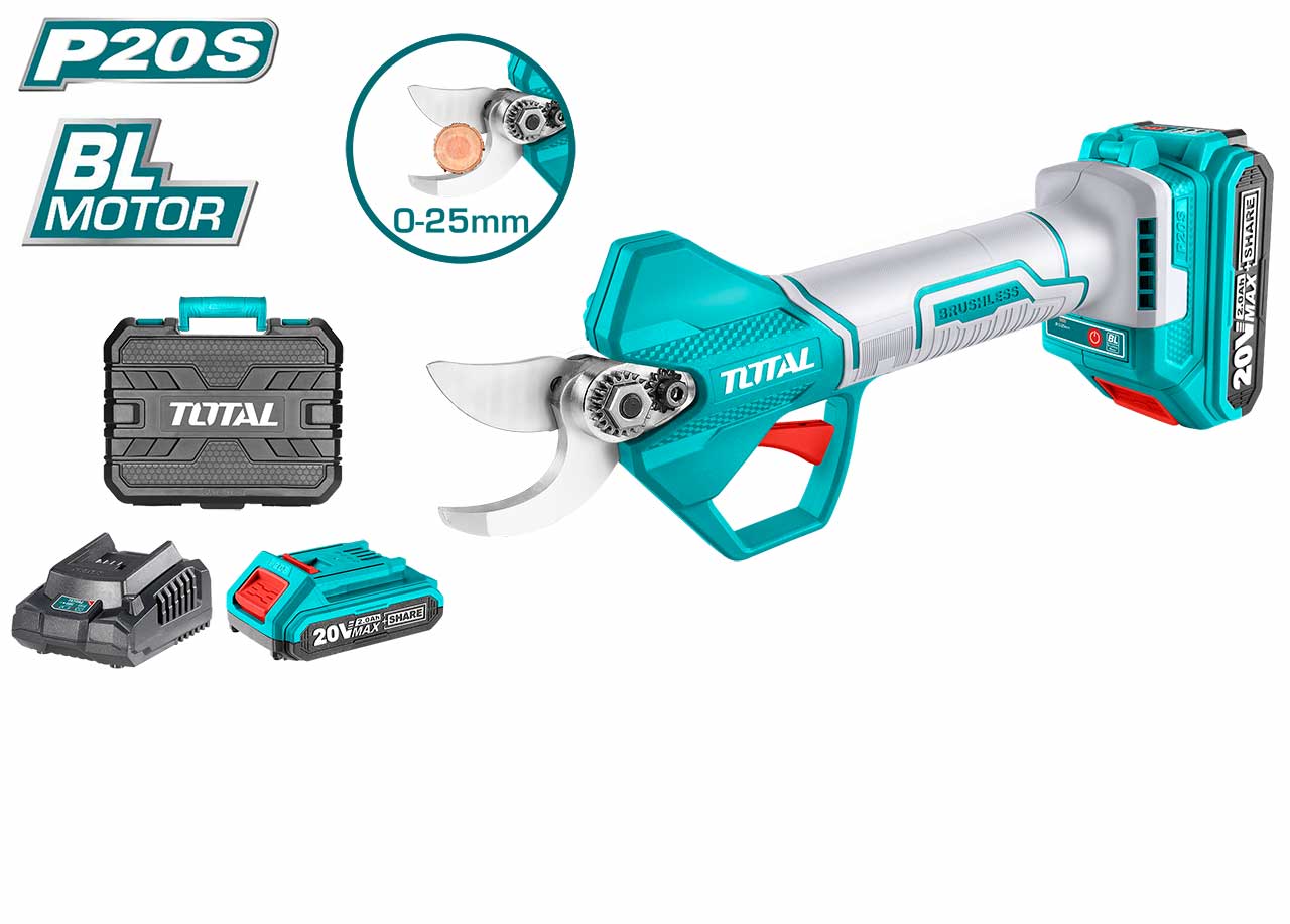 Total 20V Cordless Pruning Shears | 25mm Total 20V Cordless Pruning Shears | 25mm