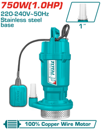 TOTAL Submersible Pump for Clean Water 750W | 1.0HP (TWP67506)