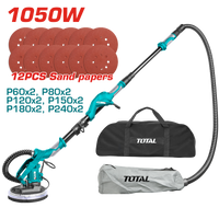 TOTAL 1050W Dry-wall Sander with Light & Full Accessories