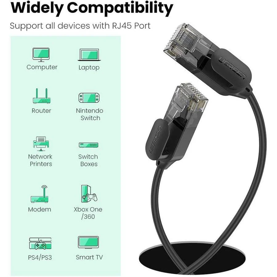UGREEN CAT 6A Ethernet Cable 5M – Pure Copper, 10Gbps