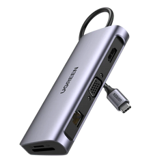 UGREEN 10-in-1 USB-C Hub with 4K HDMI, VGA, RJ45, and PD 100W