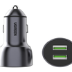UGREEN QC 3.0+QC 3.0 Dual USB-A 36W Fast Car Charger Grey - 10144