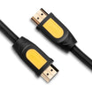 UGREEN HDMI Round Cable 5m (Yellow/Black)