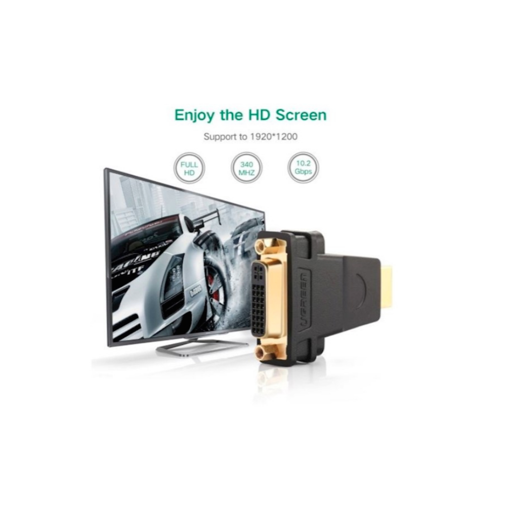 UGREEN HDMI Male to DVI (24+5) Female Adapter (Black)