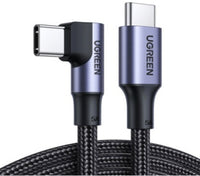 UGREEN USB-C 2.0 Male To Angled USB-C 2.0 Male 5A Data Cable(90°Angle) 3.00M