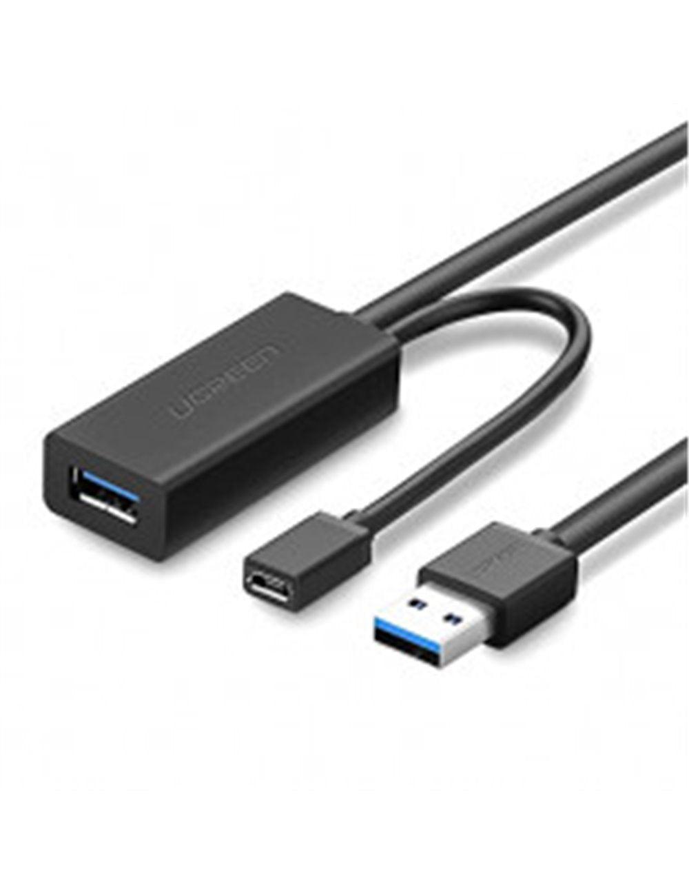 كابل تمديد USB 3.0 من يوجرين بطول 5 أمتار (أسود)