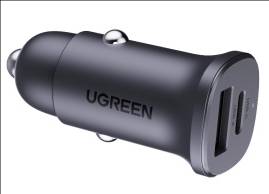UGREEN USB-C PD+USB-A QC 30W Fast Car Charger - 25845