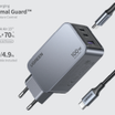 UGREEN USB-A+2*USB-C 100W GaN Tech Fast Charger - 25874