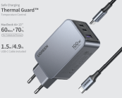 UGREEN USB-A+2*USB-C 100W GaN Tech Fast Charger