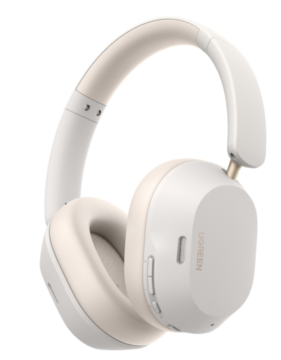 UGREEN HiTune Max5c Hybrid Active Noise-Cancelling Headphones White - 35758