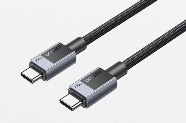 UGREEN USB-C to USB-C PD Fast Charging Cable Space 100W Gray 2m - 45064