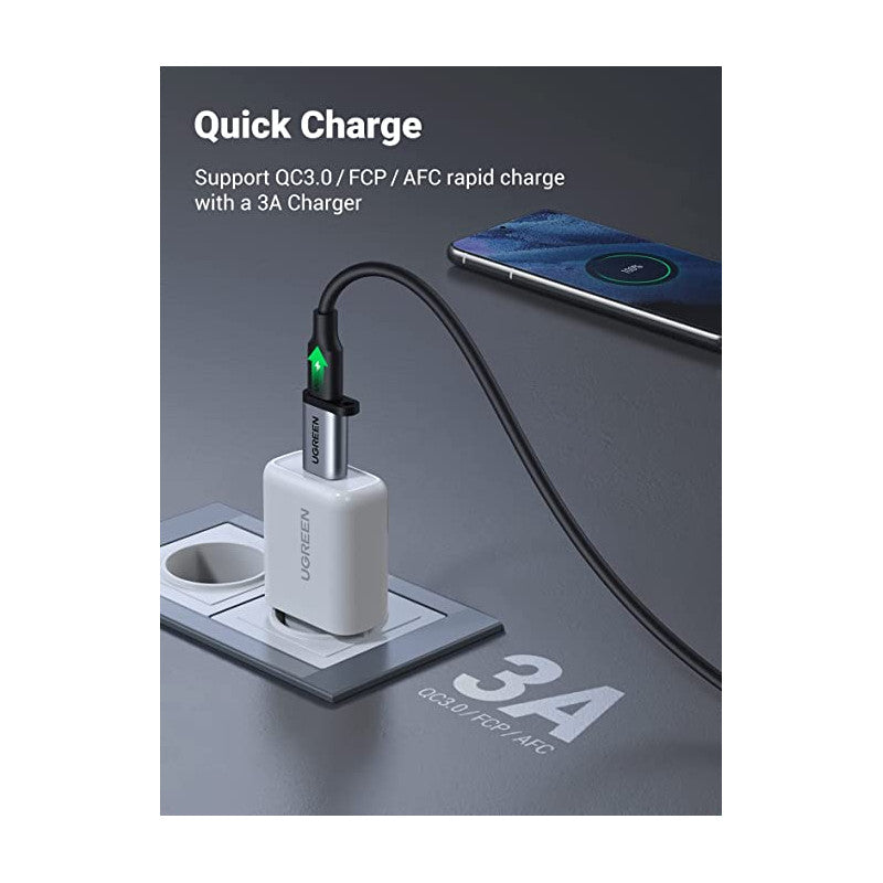 UGREEN USB 3.0-A to USB-C M/F Adapter - Gray