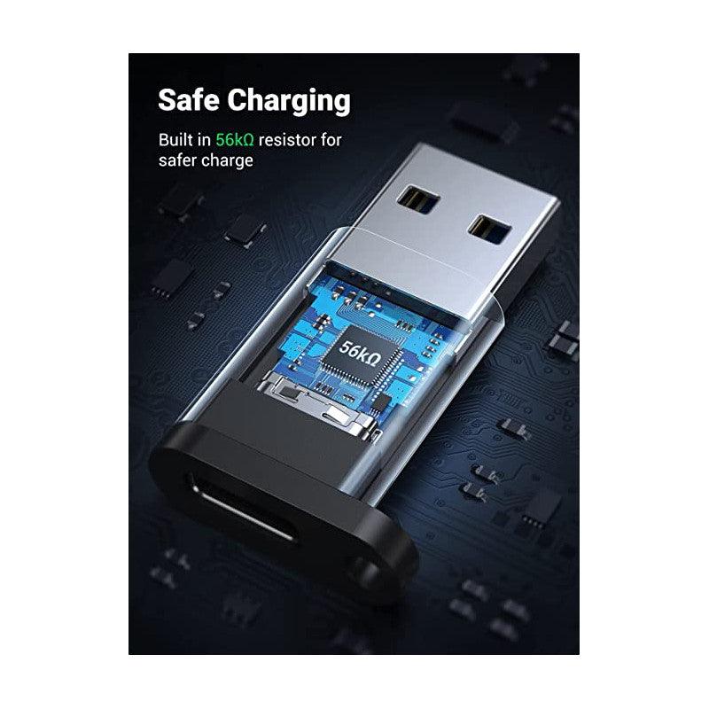 UGREEN USB 3.0-A to USB-C M/F Adapter - Gray