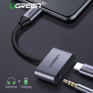 UGREEN Type C Male To 3.5mm Audio+ Type C Female Adapter - 50596