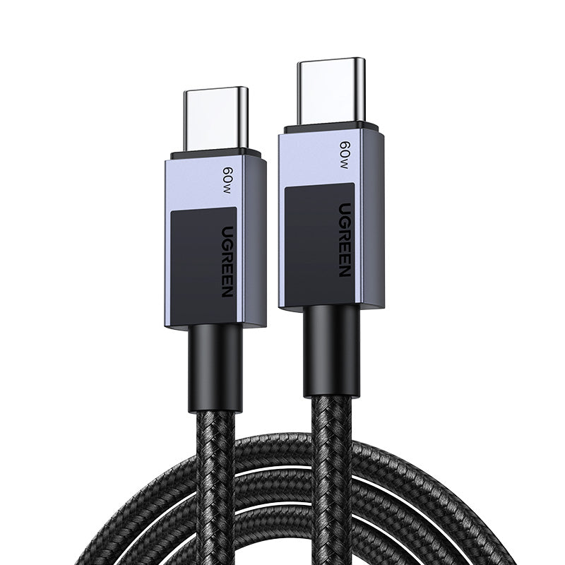 UGREEN USB-C to USB-C PD Fast Charging Braided Cable 3A Max 60W Space Gray 3m - 55776
