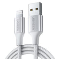 UGREEN USB-A to Lightning Cable 2.4A Max Silvery White 2m
