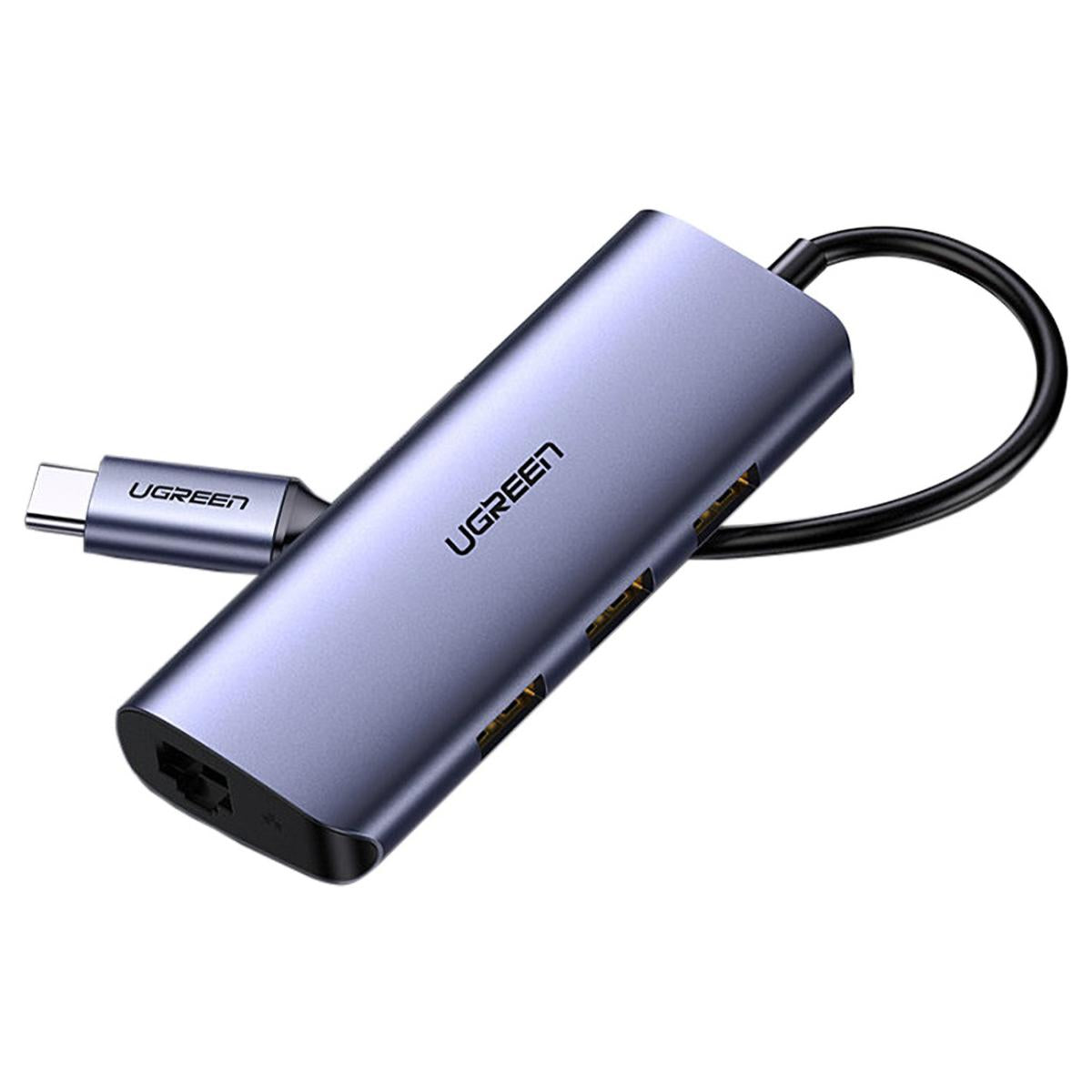 UGREEN USB C Hub to 3 USB 3.0 Ports with Gigabit Ethernet Adapter UGREEN USB C Hub to 3 USB 3.0 Ports with Gigabit Ethernet Adapter