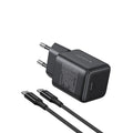 UGREEN 30W USB-C GaN Fast Charger Set Black EU