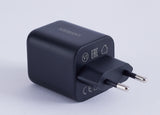شاحن سريع UGREEN بقوة 45 واط بتقنية GaN ومنفذ USB-C، أسود، قياسي أوروبي