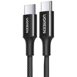 UGREEN USB-C to USB-C PD Fast Charging 100W Braided Cable 5A Max 2m black