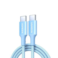 UGREEN USB-C to USB-C PD Fast Charging 100W Braided Cable 5A Max 2m blue