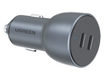 شاحن سيارة سريع UGREEN بقدرة 60 واط ومنفذي USB-C PD