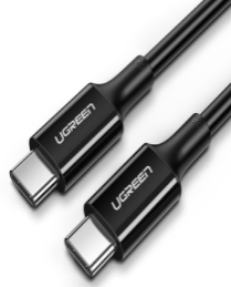 UGREEN Type C 2.0 Male To Type C 2.0 Male 5A Data Cable 100W Black 2M - 80372