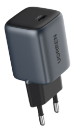 شاحن UGREEN Nexode بقوة 30 واط بتقنية PD GaN، رمادي أوروبي