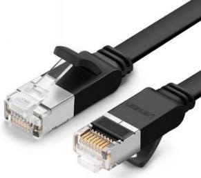 UGREEN Cat 6 U/UTP Pure Copper Ethernet Flat Cable 5m (Black)