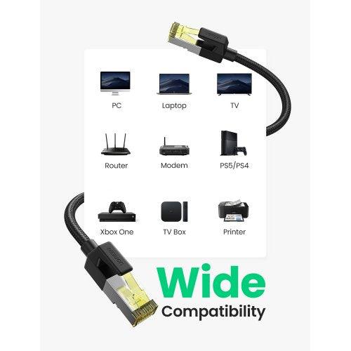 UGREEN CAT7 Shielded Cable with Braided Modular 5m UGREEN CAT7 Shielded Cable with Braided Modular 5m