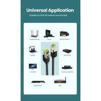 كابل UGREEN CAT7 مدعم بمقابس مجدولة بطول 1 متر