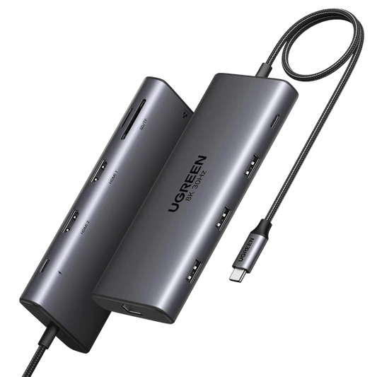 UGREEN Revodok Pro 210 موزع USB-C 10 في 1 بدقة 4K وPD 100W 
