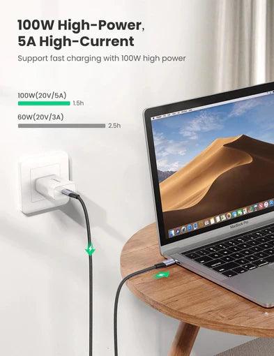 UGREEN USB-C 3.1 Gen2 5A Cable 1m Braided Black UGREEN USB-C 3.1 Gen2 5A Cable 1m Braided Black